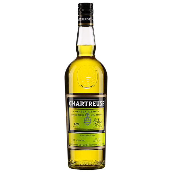 בקבוק שרטרז צהוב 700 מ''ל אפריטיף/דיז'סטיף כהה משובח מצרפת