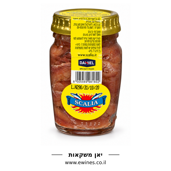 סקאליה פילה אנשובי בשמן חמניות 75 גרם