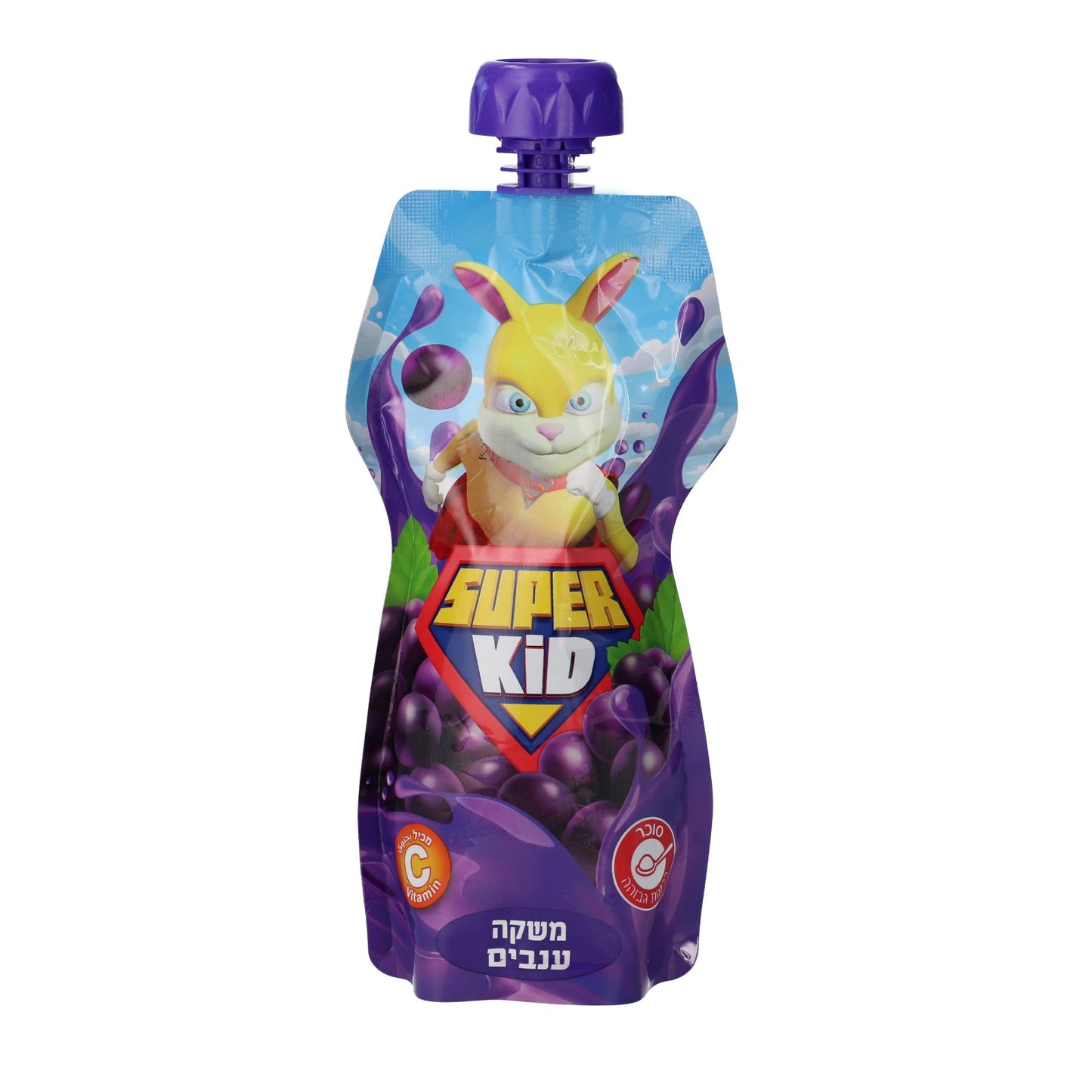 ארגז משקה "סופר קיד" בטעם ענבים | 200 מ"ל 40 יחידות