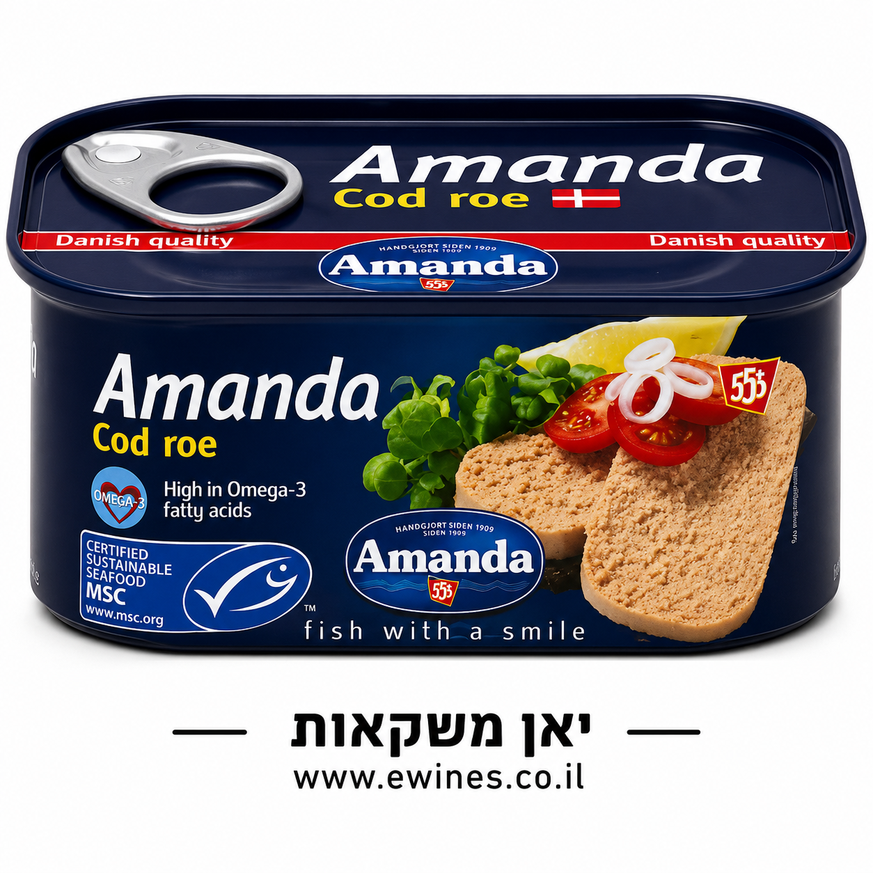 ביצי דגים שיבוט אמנדה 200 גרם