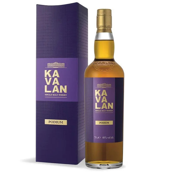 בקבוק וויסקי קוואלאן פודיום 700 מ''ל Single Malt אלכוהול 46% עיצוב מודרני|