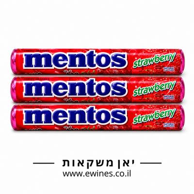 מבצע 3 יחידות מנטוס תות 37 גרם