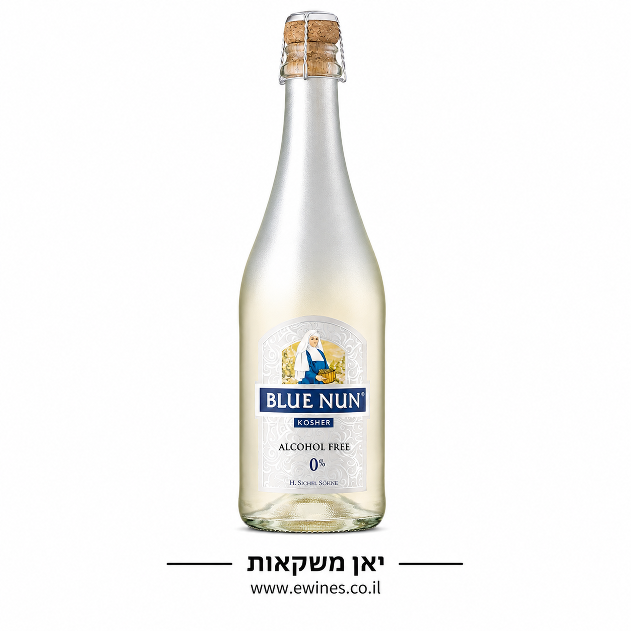 בלו נאן לבן מבעבע 0% אלכוהול 750 מ"ל