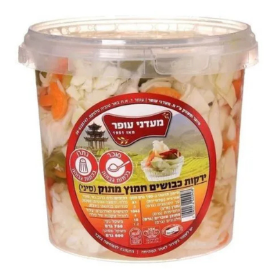 מארז תערובת חמוצים חמוץ מתוק (סיני) מעדני עופר 750 גרם