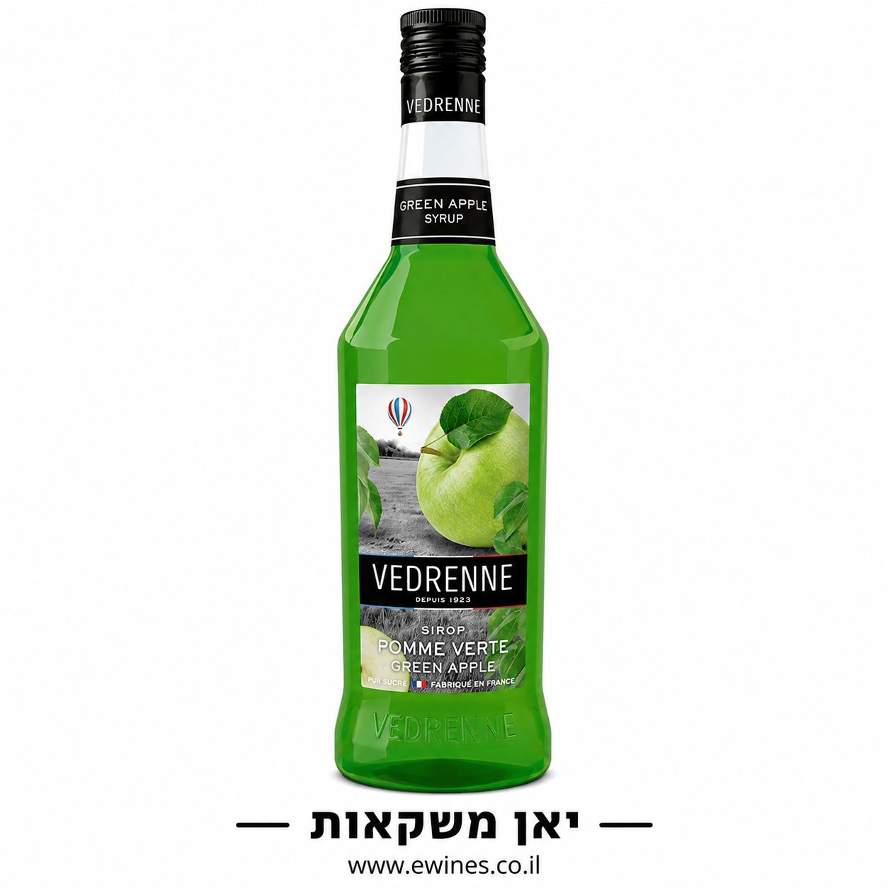 סירופ וודרן תפוח עץ ירוק 1 ליטר