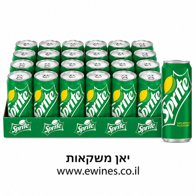 ארגז פחיות ספרייט 330 מ"ל 24 יחידות