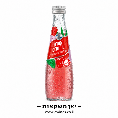 ארגז סודה טמפו בטעם תות ליים 275 מ"ל 24 יחידות