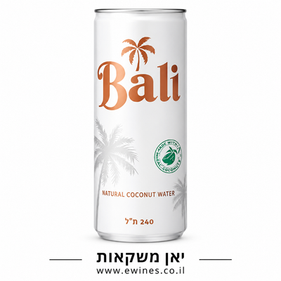 ארגז פחיות מי קוקוס באלי 240 מ"ל 24 יחידות