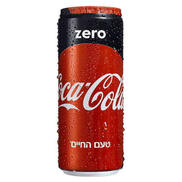 שישיית פחיות קולה זירו 330 מ''ל קוקה קולה חבילות ומשקאות משלימים > משקאות קלים גליון שתייה בעיצוב אדום ושחור|||
