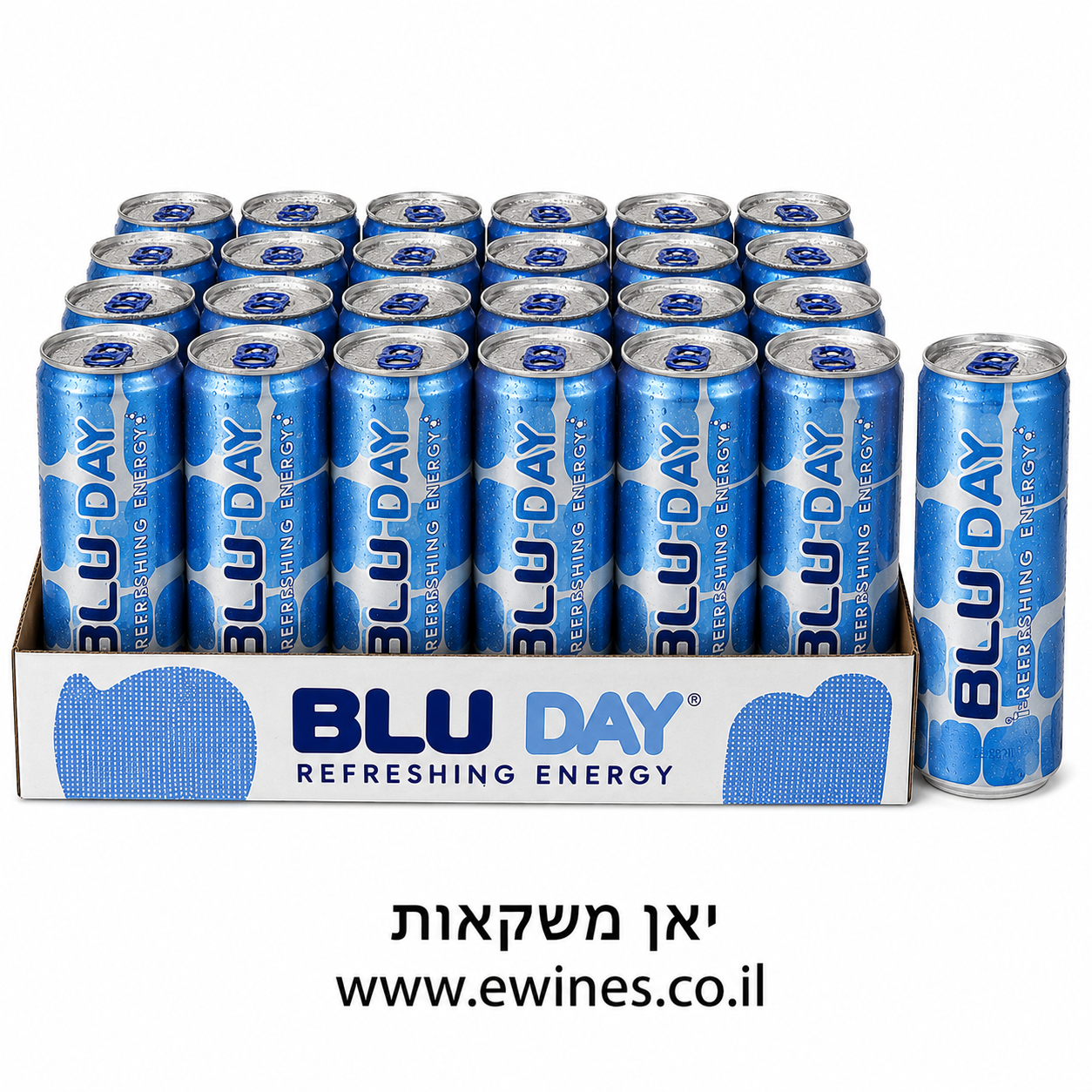 ארגז פחיות בלו דיי 250 מ"ל 24 יחידות