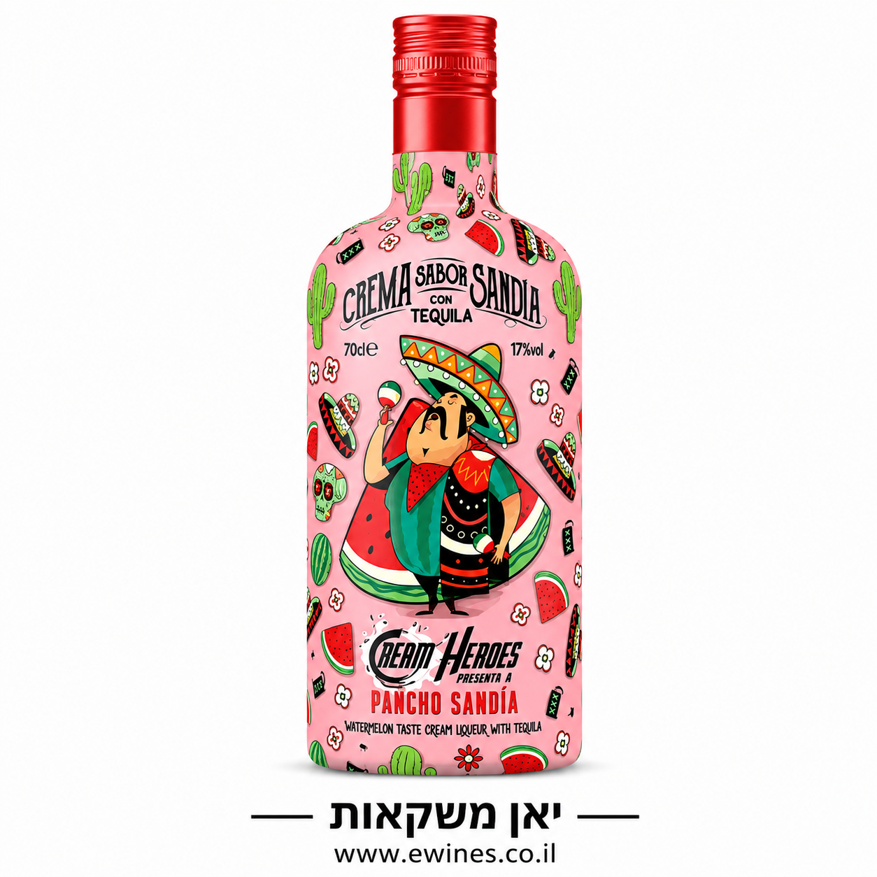 טקילה הירוס קרים בטעם אבטיח 700 מ"ל