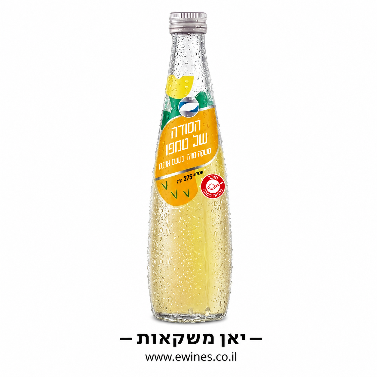 ארגז סודה טמפו בטעם אננס 275 מ"ל 24 יחידות