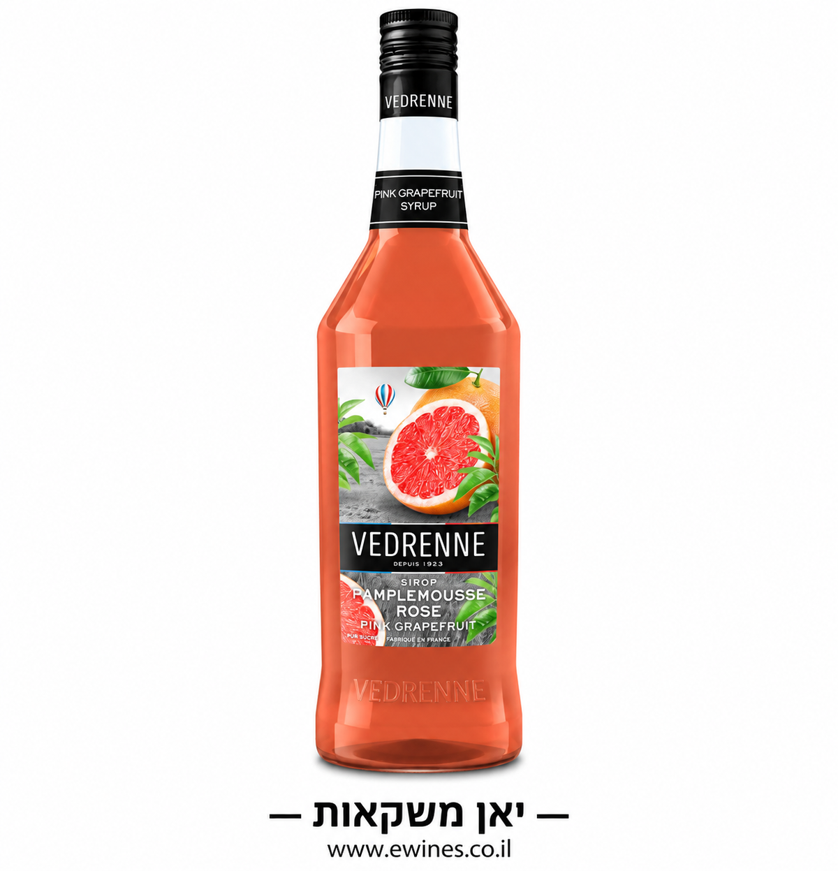 סירופ וודרן אשכולית ורודה 1 ליטר