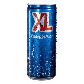 פחית אנרגיה אקסל 250 מ''ל ברקע כחול ולוגו 'XL' - קירור וחיזוק טעם מידי יאן משקאות