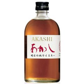 אקאשי רד 500 מ'ל - בקבוק וויסקי יפני בעל תווית סגנון מזרחי