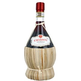 בקבוק יין וילה ג'ובאני קיאנטי 750 מ''ל אריזה מעץ אותנטית ומסורתית