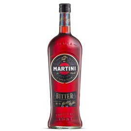 בקבוק מרטיני ביטר 1 ליטר דיז'סטיף איכותי בעיצוב אדום ואפור