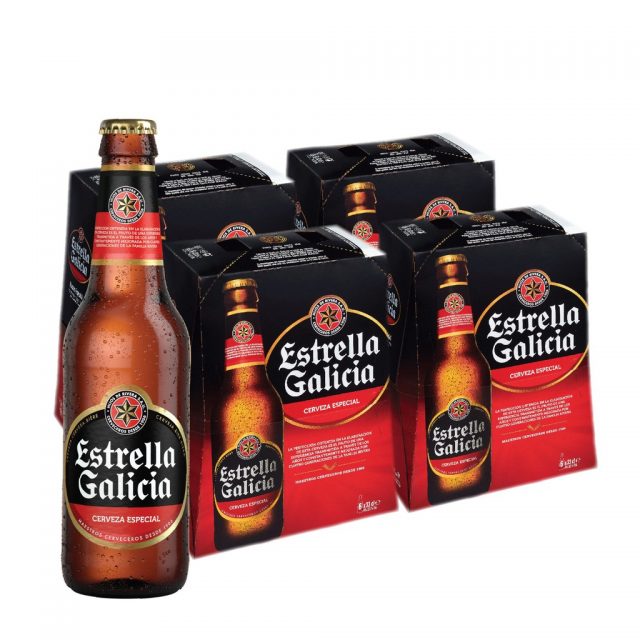 ארגז בירה אסטרלה גלסיה 330 מ”ל 24 יח’